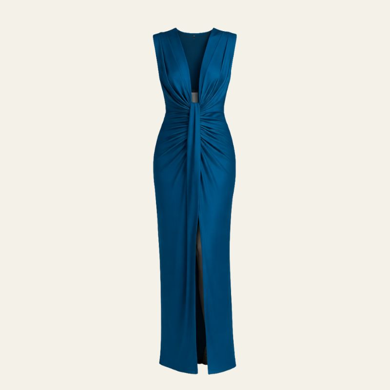 The Monaco Twisted-Front Maxi Dress