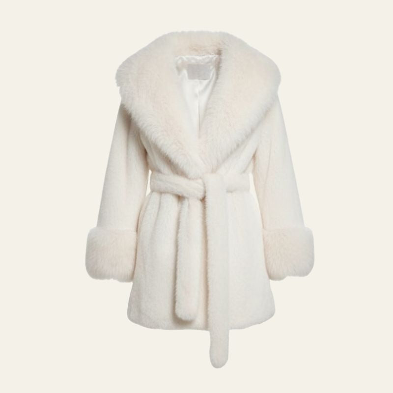 The Jessa Faux Fur Wrap Coat