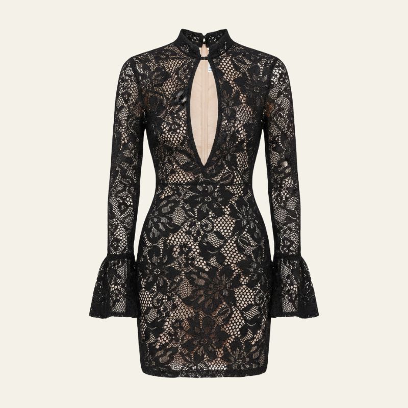 The Verona Cut-Out Lace Mini Dress