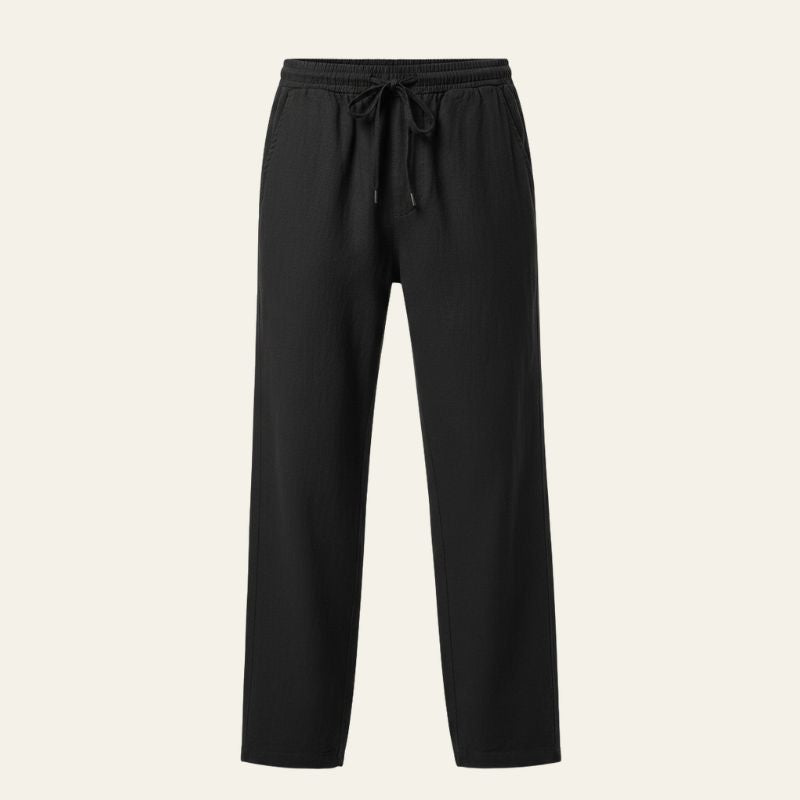 The Riviera Drawstring Linen-Blend Trousers