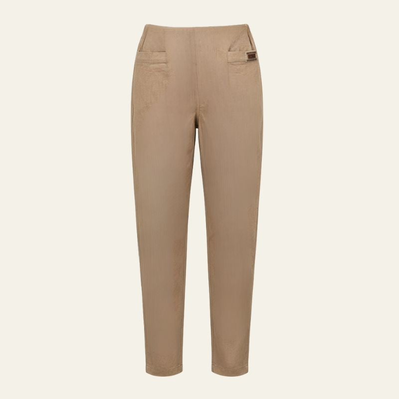 The Amalfi Buckle-Detail Tapered Pants