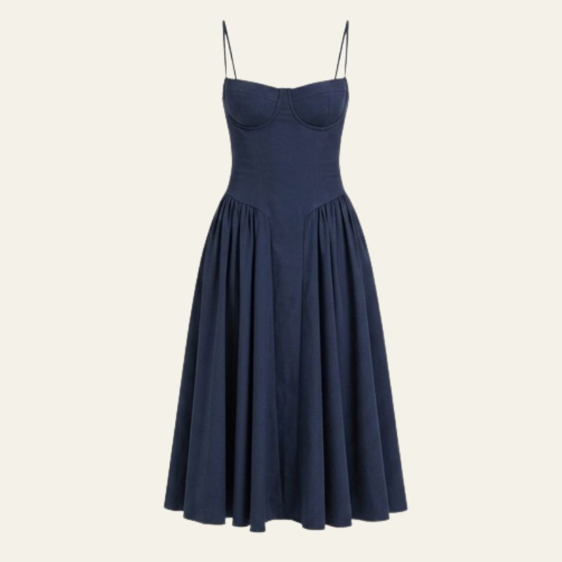 The Sorrento Bustier Pleated Dress