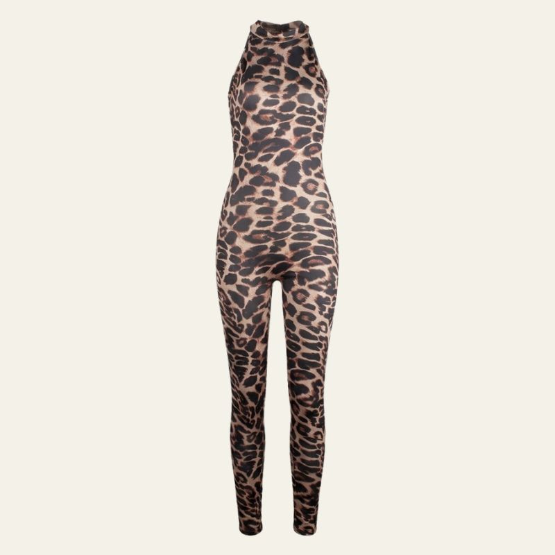 The St. Tropez Mock-Neck Printed Jumpsuit