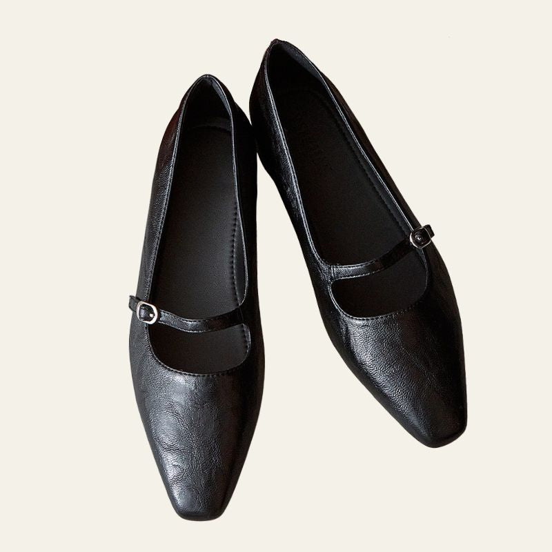 The Riviera Buckle-Strap Pointed Pump