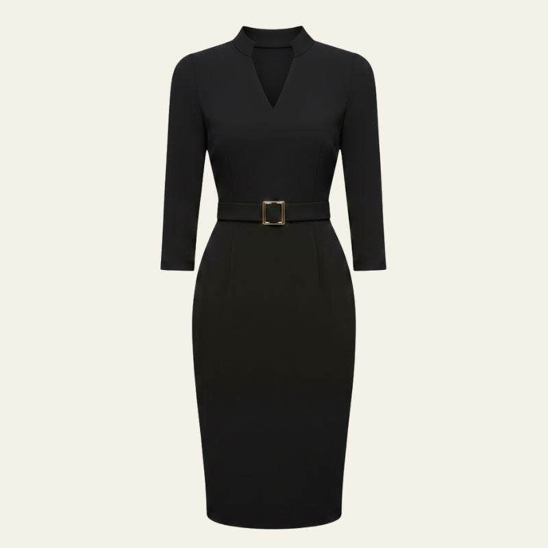 The London Belted Sheath Dress