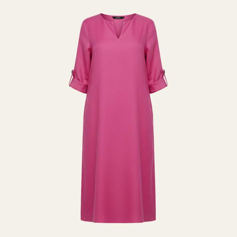 The Amalfi Notch-Neck Midi Dress
