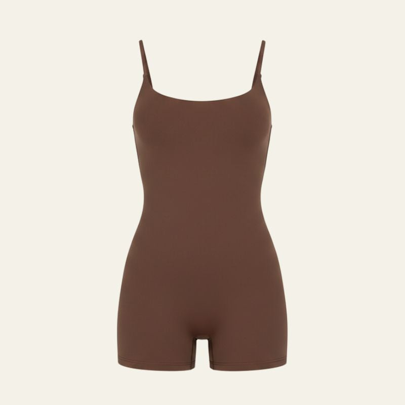 The Sculpt Scoop-Neck Active Romper