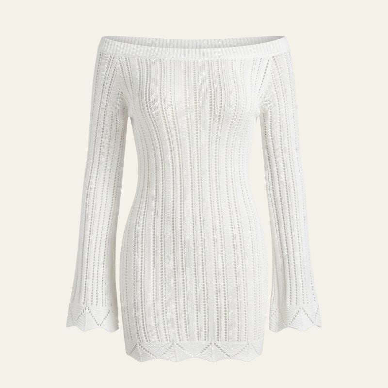 The Amalfi Textured-Knit Mini Dress