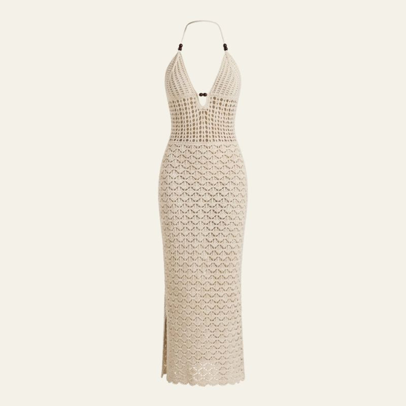 The Amalfi Open-Back Crochet Maxi Dress