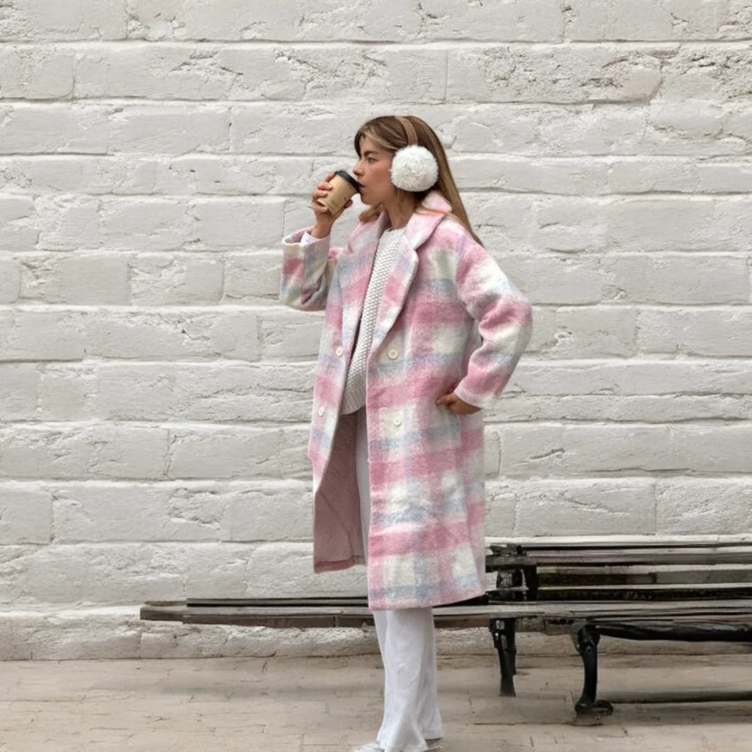 The Copenhagen Plaid Double-Breasted Coat