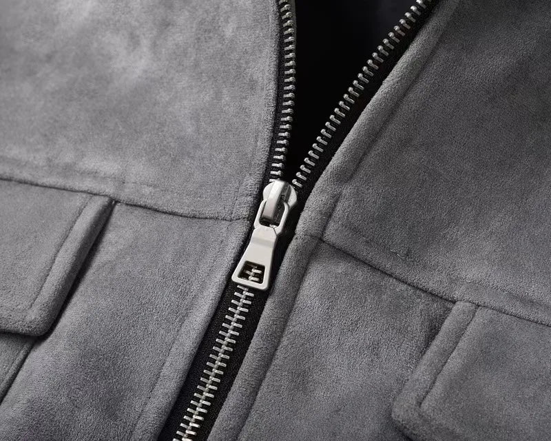 The Vienna Utility Suede Jacket