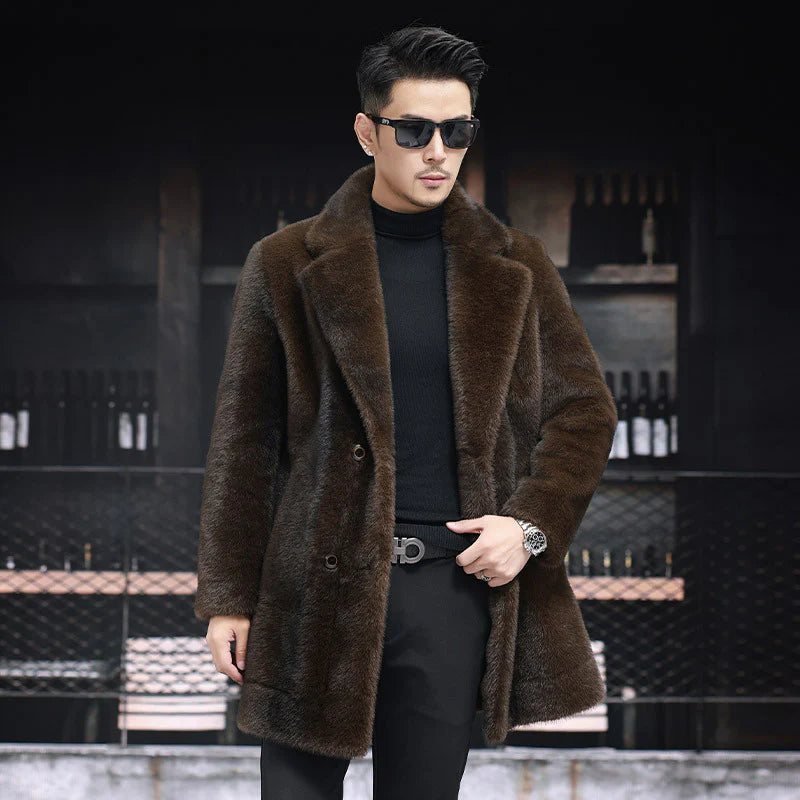 The Oslo Plush Faux-Fur Overcoat