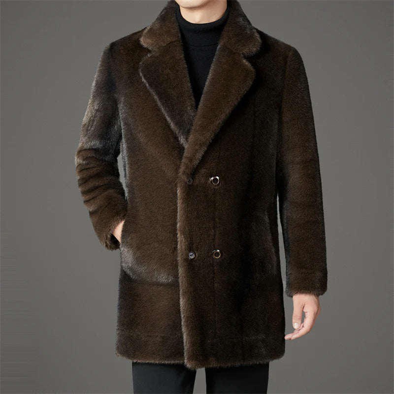 The Oslo Plush Faux-Fur Overcoat