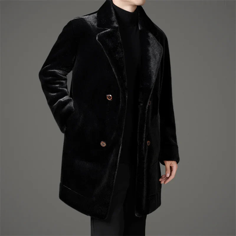 The Oslo Plush Faux-Fur Overcoat