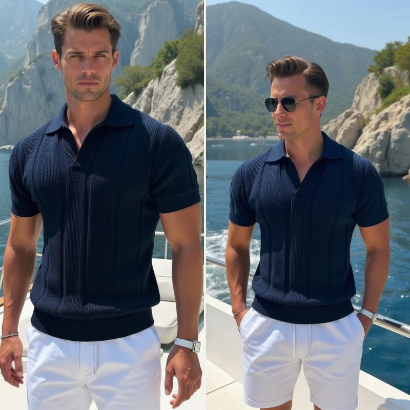 The Capri Ribbed Cotton Polo