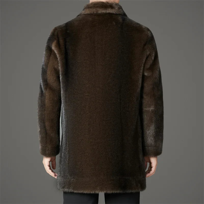 The Oslo Plush Faux-Fur Overcoat