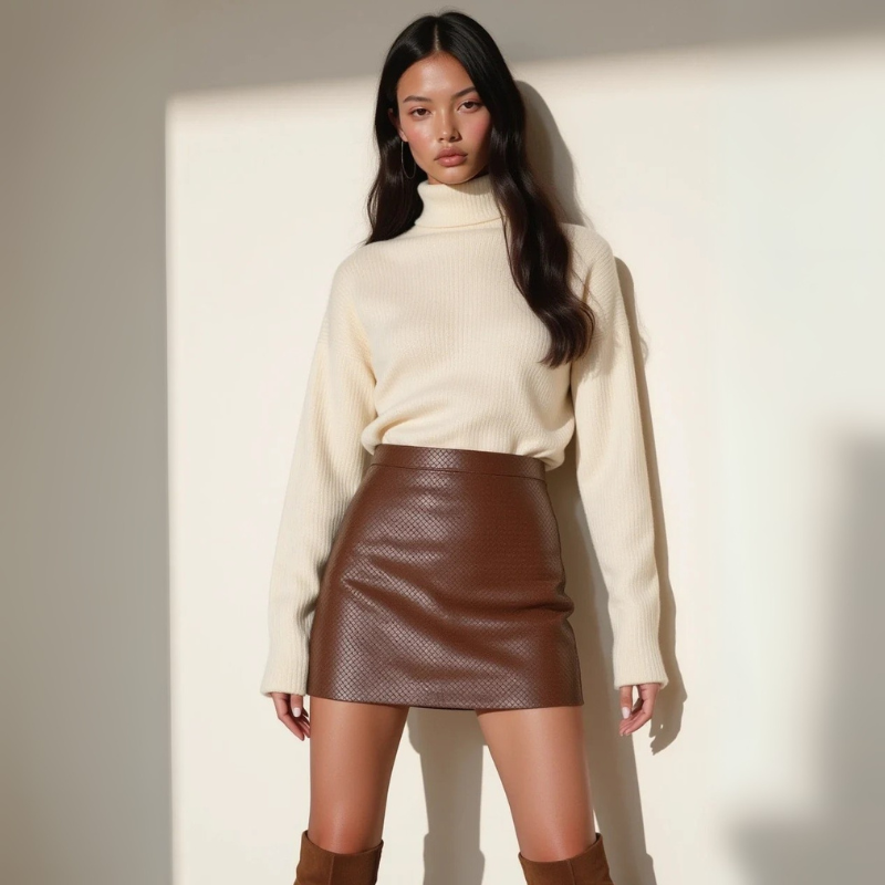 The Milan Leather Mini Skirt