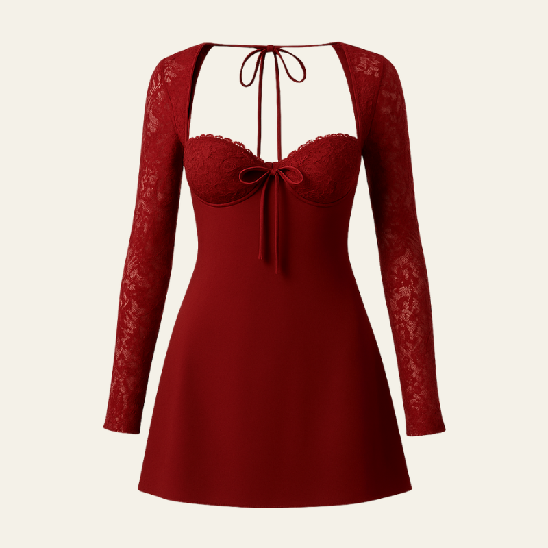 The Amalfi Lace Mini Dress