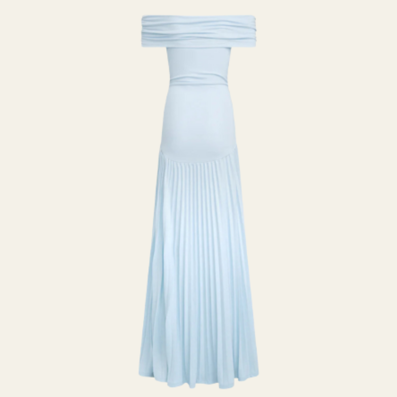 The Amalfi Rayon Off-Shoulder Maxi Dress