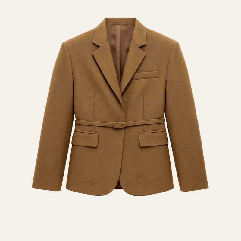 The Antwerp Wool Belted Blazer