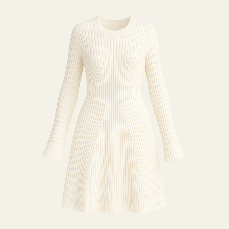 The Aria Ribbed Knit Dress