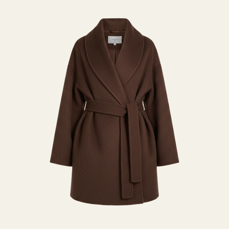 The Aspen Belted Wrap Coat