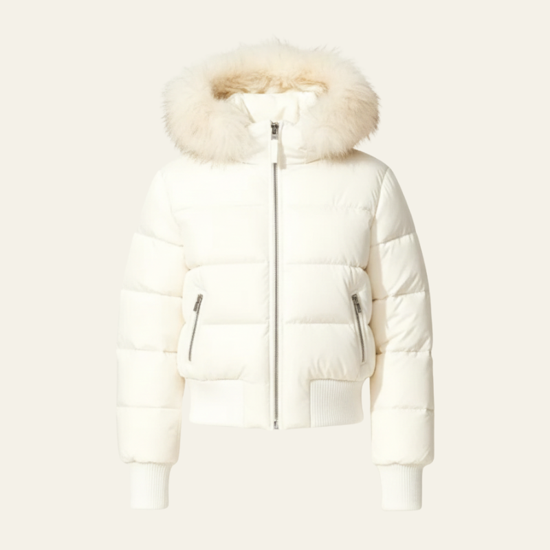 The Aspen Faux-Fur Hooded Puffer Jacket