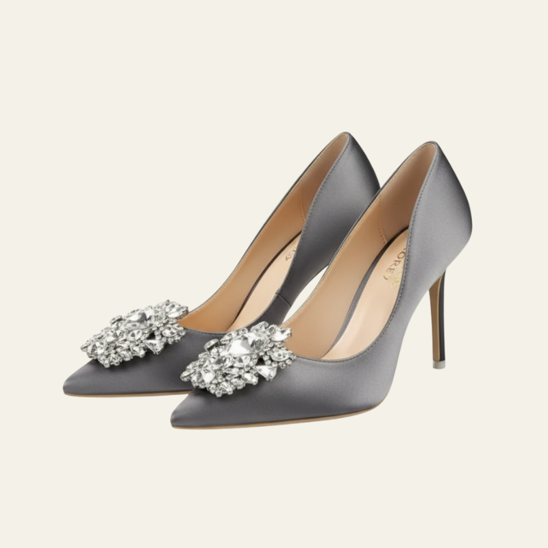 The Aurelia Crystal-Embellished Pointed-Toe Heels