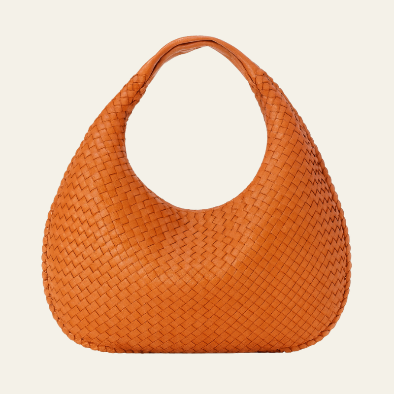 The Bordeaux Woven Leather Tote
