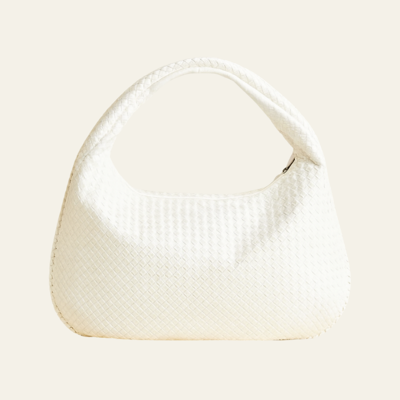 The Bordeaux Woven Leather Tote