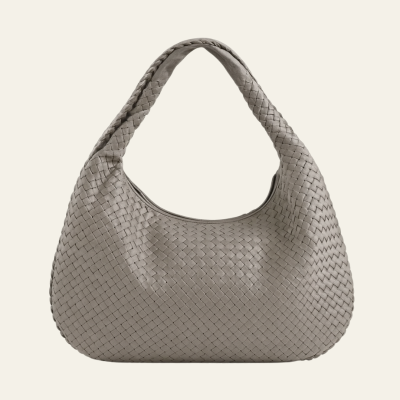 The Bordeaux Woven Leather Tote