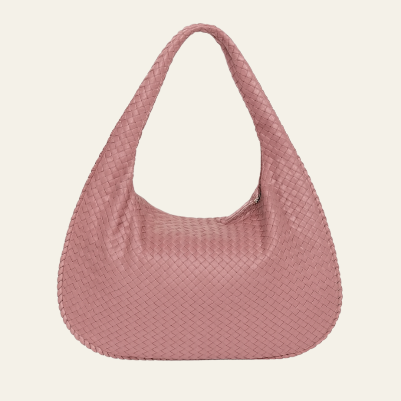 The Bordeaux Woven Leather Tote