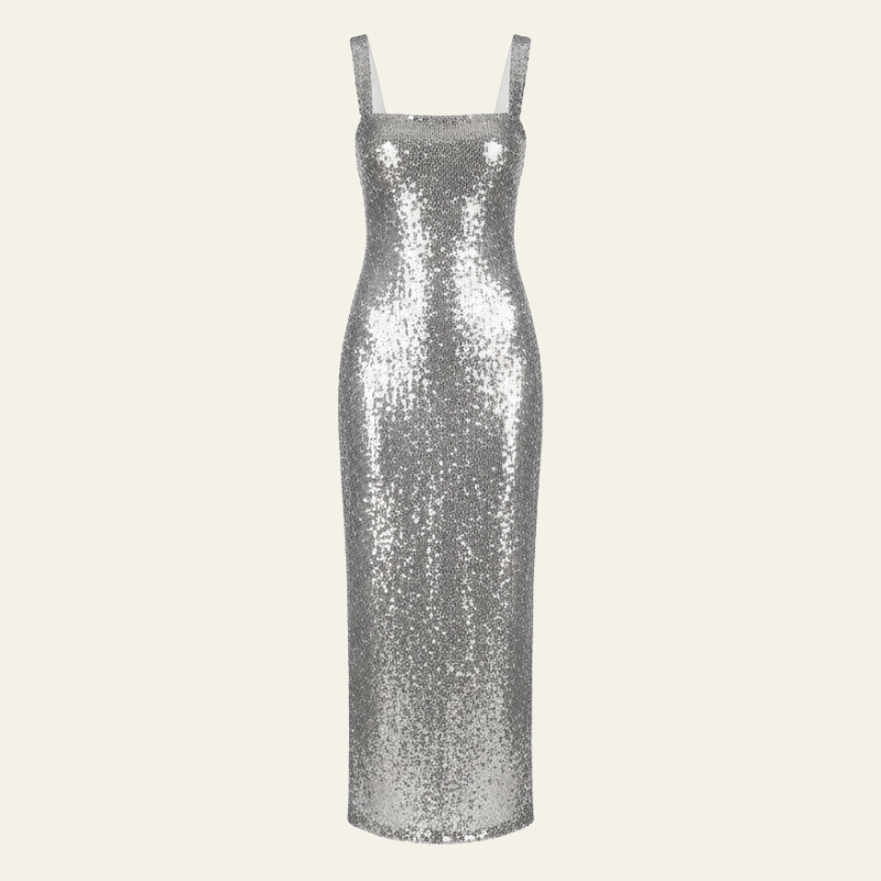 The Elara Sequin Radiance Maxi Dress