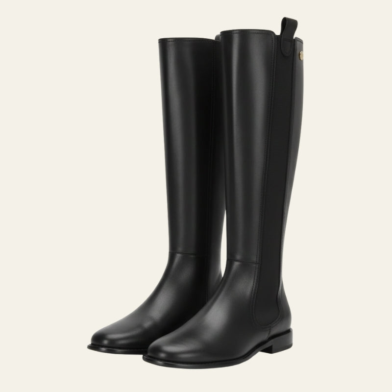 The Laverne Leather Knee Boot