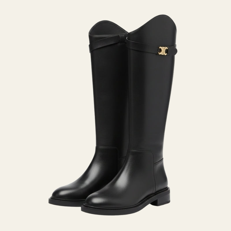 The Madrid Leather Tall Boot