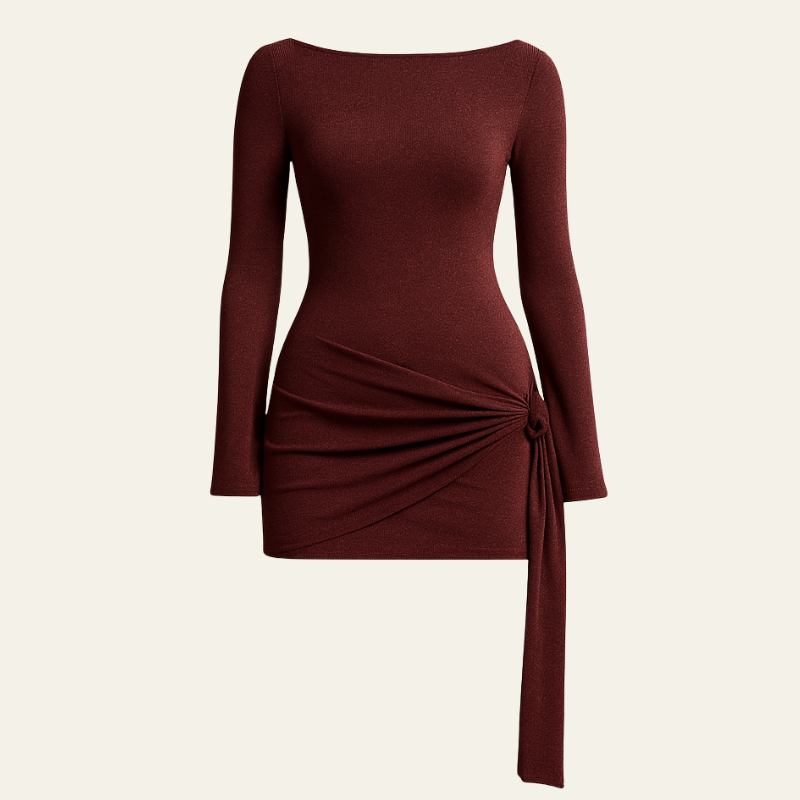 The Nice Drape Mini Dress