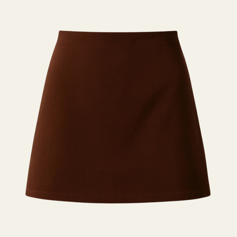 The Noce Brown Skirt