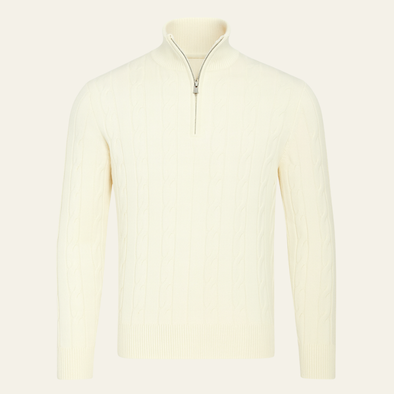 The Pitti Quarter Zip Sweater