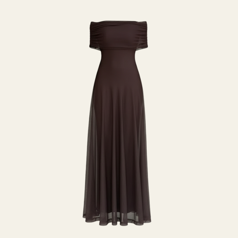 The Santorini Mesh Maxi Dress