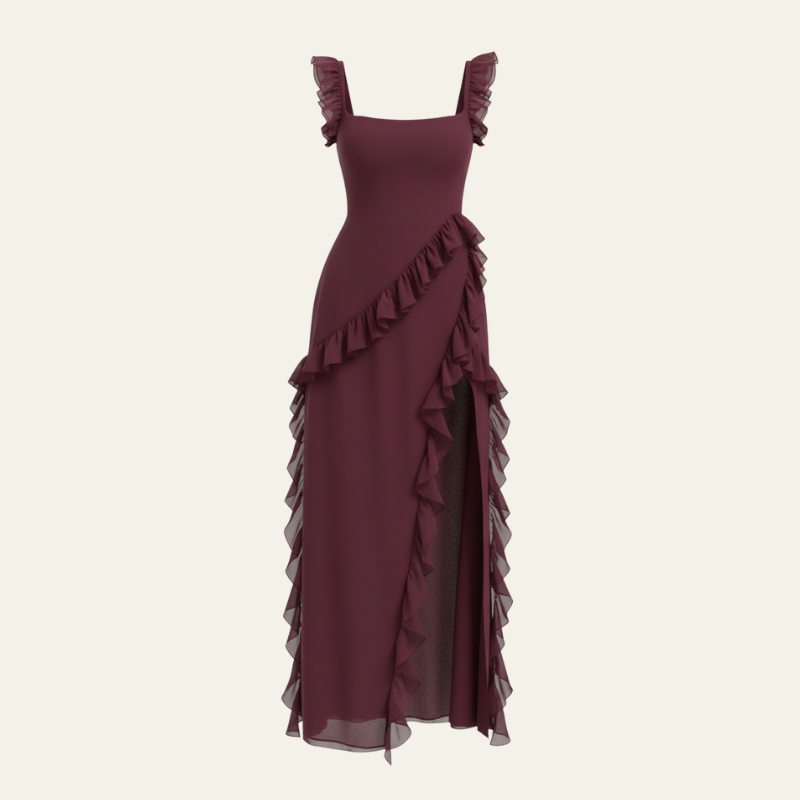 The Marbella Ruffle Maxi Dress