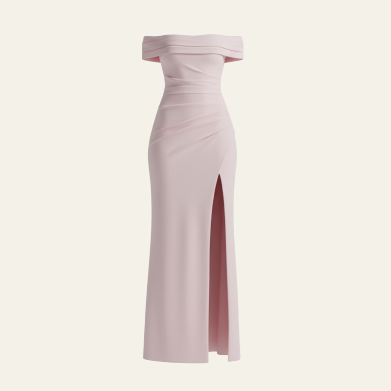 The Portofino Off-Shoulder Maxi Dress