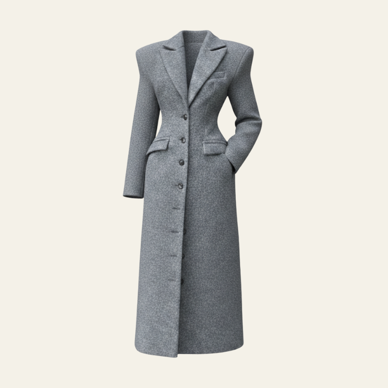 The Bellamy Structured Waist Long Coat