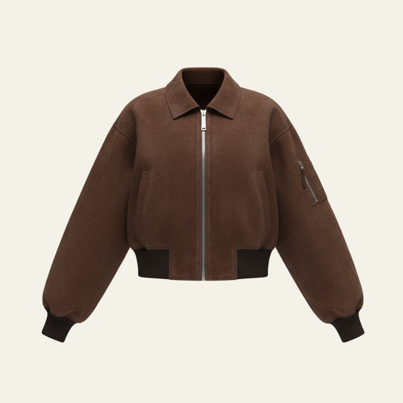 The Oslo Suede Bomber Jacket