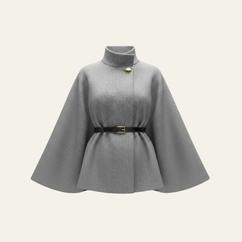 The Vienna Belted Cape Coat
