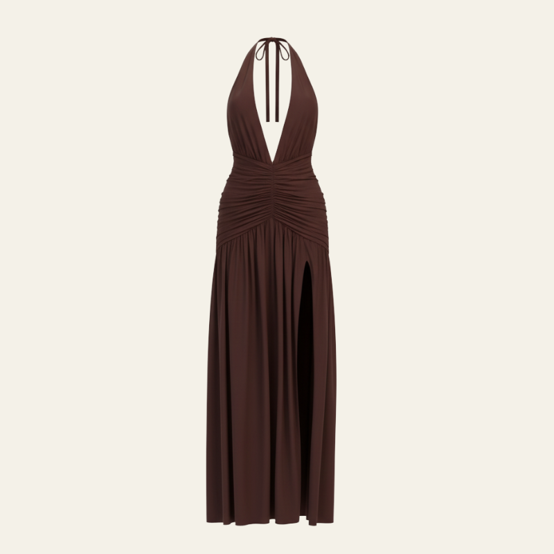 The Valencia Halter Maxi Dress