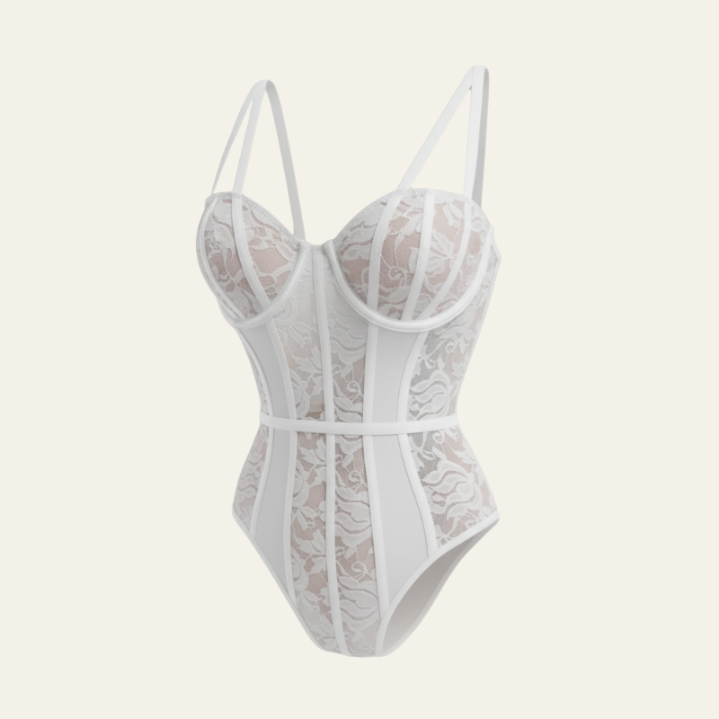The Noémie Lace Corset Bodysuit