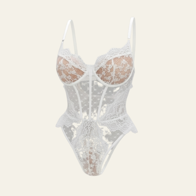 The Lumina Lace Mesh Bodysuit