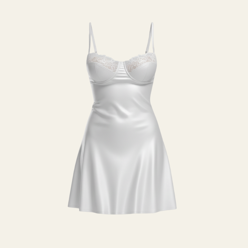 The Celeste Lace Trim Nightdress