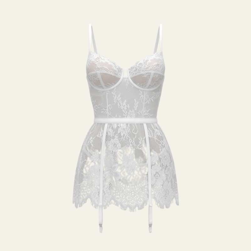 The Liora Lace Garter Nightdress