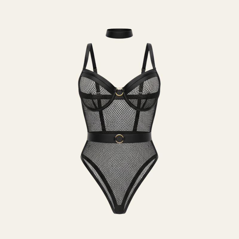 The Elara Ring-Detail Bodysuit